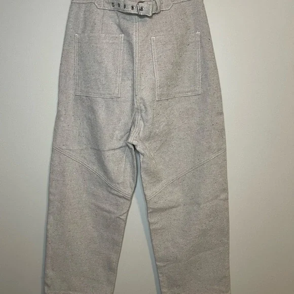 Soluna Collective Denim Pants Grey Adjustable Size 6 Upcycled Cotton Relaxed Fit - Picture 8 of 13